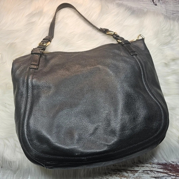 MICHAEL Kors Luggage Deneuve Satchel Leather Purse Black - Picture 10 of 16